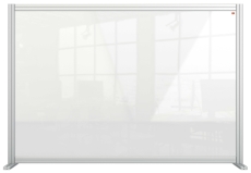 Schreibtisch-Trennwand Premium Plus - 140 x 100 cm, Acrylglas, klar
