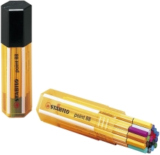 Fineliner point 88® Etui - 20er Big point Box zufällig in einer der 3 Farben - mit 20 verschiedenen Farben