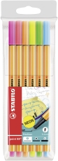 Fineliner point 88® Etui - 6er Pack - Neonfarben