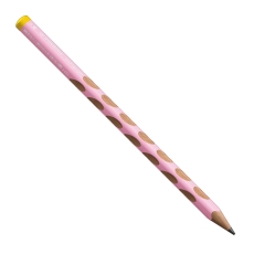 Ergonomischer Dreikant-Bleistift für Linkshänder - EASYgraph in pastellpink- Einzelstift - Härtegrad HB