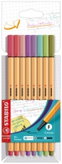 Fineliner point 88® Etui - 8er Pack - mit 8 verschiedenen Farben