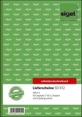 Lieferscheine mit Empfangsschein - A5, 1., 2. und 3. Blatt bedruckt, SD, MP, 3 x 40 Blatt