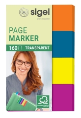 Page Marker Film - 20 x 50 mm, sortiert, 4x 40 Streifen