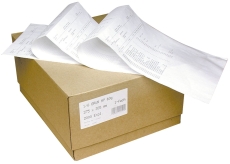 DIN-Computerpapier, 2fach, 12x240 mm (A4 hoch), SD, blanko mit LP, 2000 Sätze