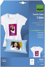 InkJet Transfer Folien für T-Shirts, für helle Textilien, 3 Folien