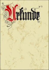 Motiv-Papier, Urkunde Calligraphie, A4, 185 g/qm, 12 Blatt