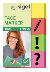 Page Marker Symbol - 50 x 20 mm, sortiert, 4x 40 Streifen