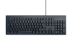 Tastatur KB100S EQ, USB, kabelgebunden, schwarz