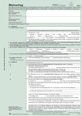 Universal-Mietvertrag Wohnungen - SD mit Übergabeprotokoll, 4x2 Blatt, DIN A4