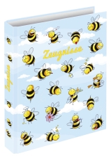 Zeugnisringbuch Crazy Bees - A4, 4 Ring-Mechanik