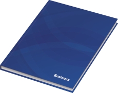 Notizbuch Business - A5, Hardcover, kariert, 96 Blatt, blau