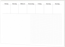 Schreibunterlage Office - 48 x 33 cm, kariert/liniert, 30 Blatt