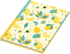 Notizbuch Fresh Lemons - A5, kariert, 96 Blatt