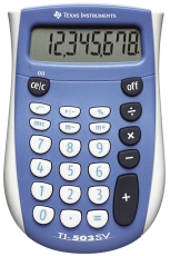 Taschenrechner TI-503 SV, Batterie, 79 x 121 x 19 mm