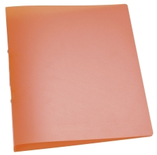 Ringbuch transparent - A4, 2-Ring, Ring-Ø 25 mm, orange-transparent