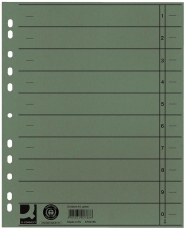 Trennblätter durchgefärbt - A4 Überbreite, grün, 100 Stück