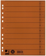 Trennblätter durchgefärbt - A4 Überbreite, orange, 100 Stück