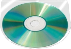 CD/DVD-Hüllen selbstklebend - ohne Lasche, transparent, 100 Stück