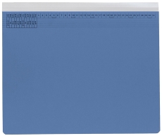 Kanzleihefter A gefalzt - Rechtsheftung (kaufmännische Heftung), 1 Tasche, 1 Abheftvorrichtung, blau