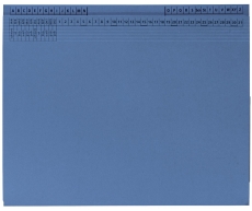 Kanzleihefter B ungefalzt - Rechtsheftung/Linksheftung, 1 Tasche, 1 Abheftvorrichtung, blau