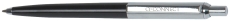 Druckkugelschreiber - M, schwarz/silber