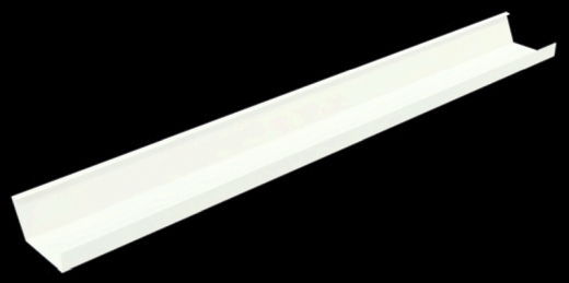Kabelwanne, 135cm, Stahl, weiß