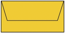 Coloretti Briefumschläge - DL, 5 Stück, goldgelb