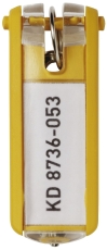 Schlüsselanhänger KEY CLIP - gelb - Beutel mit 6 Stück