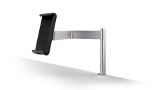 Tablet Halter HOLDER TABLE CLAMP, Tischhalter, Aluminium, ABS, metallic silber