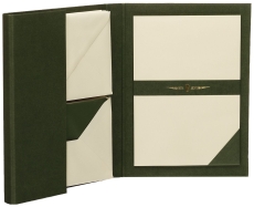 Paper Royal Briefpapiermappe - grün, 15/15, A5/C6, chamois gerippt
