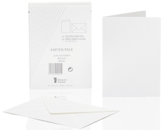 Kartenpackung - A6/C6, 10/10 Stück, weiß