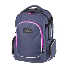 Schulrucksack Wizzard Campus Evo - blue ivy / pink