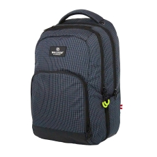 Schulrucksack College - grid navy