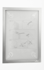 Info-Rahmen DURAFRAME® WALLPAPER - A4, 322 x 236 mm, silber