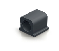 Kabel-Clip CAVOLINE® CLIP PRO 2 - 25 x 25 x 20 mm, graphit, Kunststoff, 4 Stück
