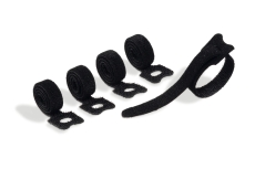 Klett-Kabelbinder mit Schlaufe CAVOLINE® GRIP TIE - 1 x 20 cm, 5 Stück, schwarz