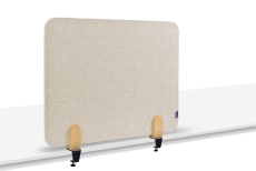 ELEMENTS Tischtrennwand akustik Pinboard - 60 x 80 cm, beige, Klammern