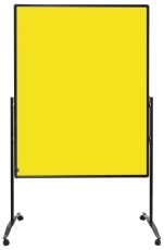 Moderationswand PREMIUM PLUS - 150x120 cm, Filz, gelb
