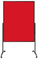 Moderationswand PREMIUM PLUS - 150x120 cm, Filz, rot