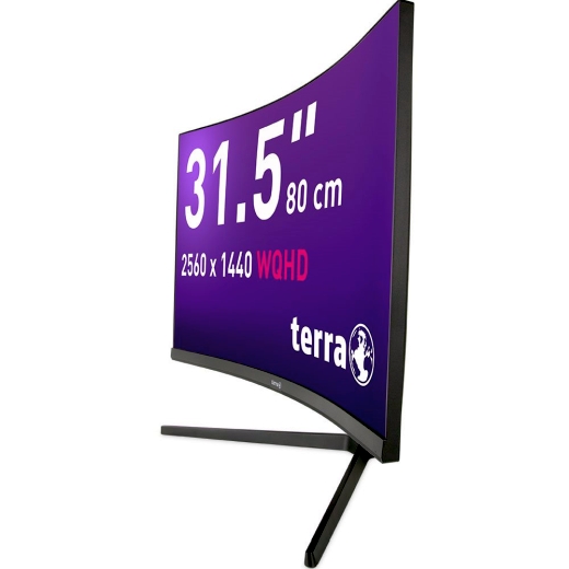TERRA LCD/LED 3285W HA black CURVED USB-C/HDMI/DP