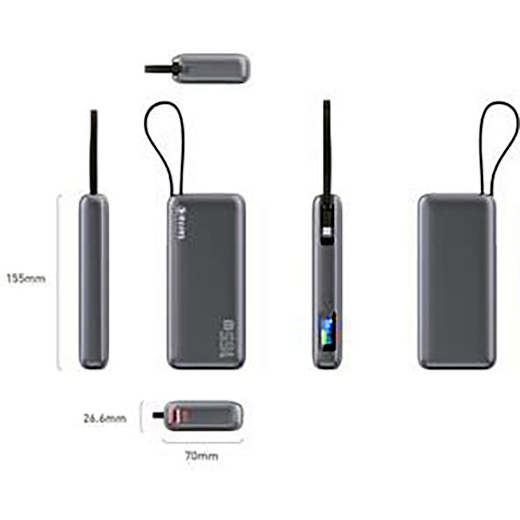 TERRA Powerbank, 20.000mAh / 165W tragbares Ladegerät