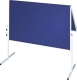 X-tra!Line® Moderationstafel - 120 x 150 cm, blau/Filz, klappbar