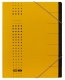 Ordnungsmappe chic - 7 Fächer, A4, Karton (RC), 450 g/qm, gelb
