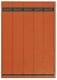 1688 PC-beschriftbare Rückenschilder - Papier, lang/schmal, 125 Stück, rot