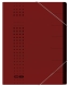 Ordnungsmappe chic - 7 Fächer, A4, Karton (RC), 450 g/qm, bordeaux