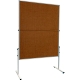 Moderationstafel U-Act!Line®, klappbar, Jute/Jute, Aluminium, 1200x1500 mm, braun