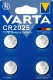 Knopfzellen-Batterie Lithium CR2025 4 Stück