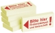 Haftnotizen "Bitte hier Firmenstempel und Unterschrift" - 75 x 35 mm, 5x 100 Blatt
