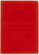 Sichtmappen Ordo classico - rot, 120g, 100 Stück, Sichtfenster und Linien