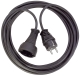Qualitäts-Kunststoff-Verlängerungskabel - 3 m, schwarz, H05VV-F 3G1,5